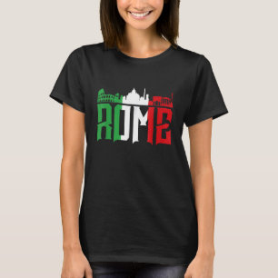 Rome Skyline     Italy       For All Italians T-Shirt