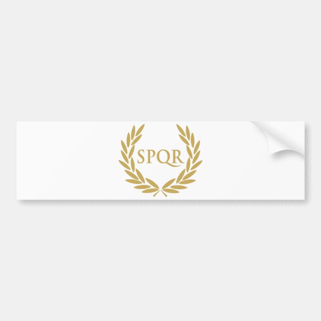 Rome SPQR Roman Senate Seal Bumper Sticker (Front)