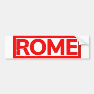 Rome Stamp Bumper Sticker