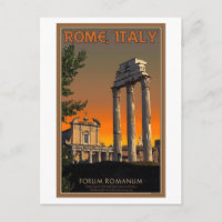 Rome - Temple Ruins in Forum Romanum