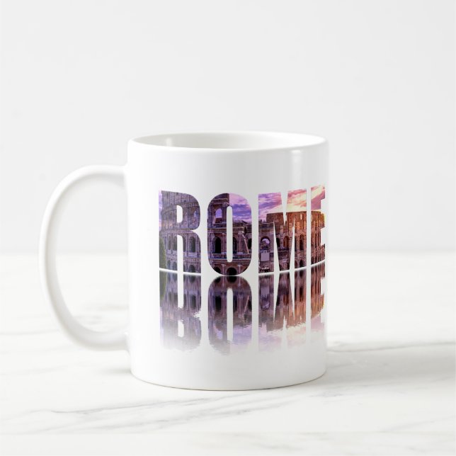 Rome text souvenir coffee mug (Left)