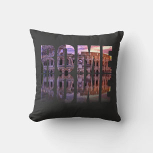 Rome text souvenir cushion