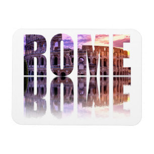 Rome text souvenir magnet