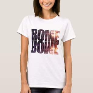 Rome text with Colosseum souvenir T-Shirt