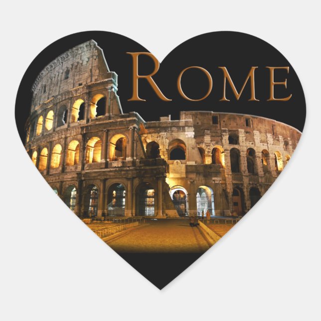 Rome: The Colosseum Heart Sticker (Front)