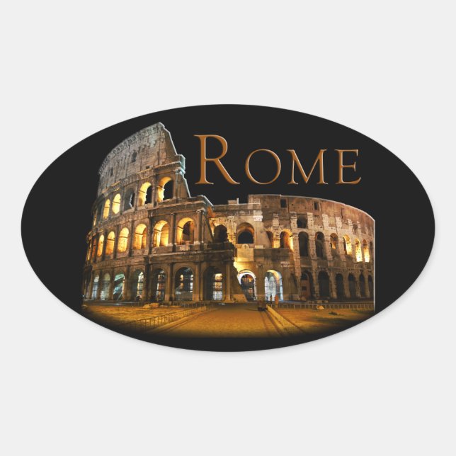 Rome: The Colosseum Oval Sticker (Front)