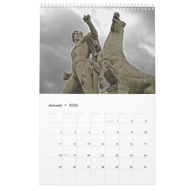 ROME the eternal city Calendar (Jan 2026)