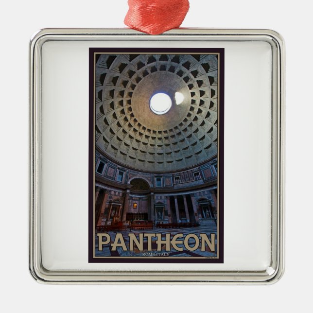 Rome - The Pantheon Metal Tree Decoration (Front)