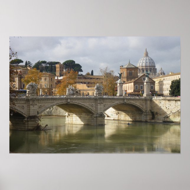 Rome, Tiber bridge Poster (Front)