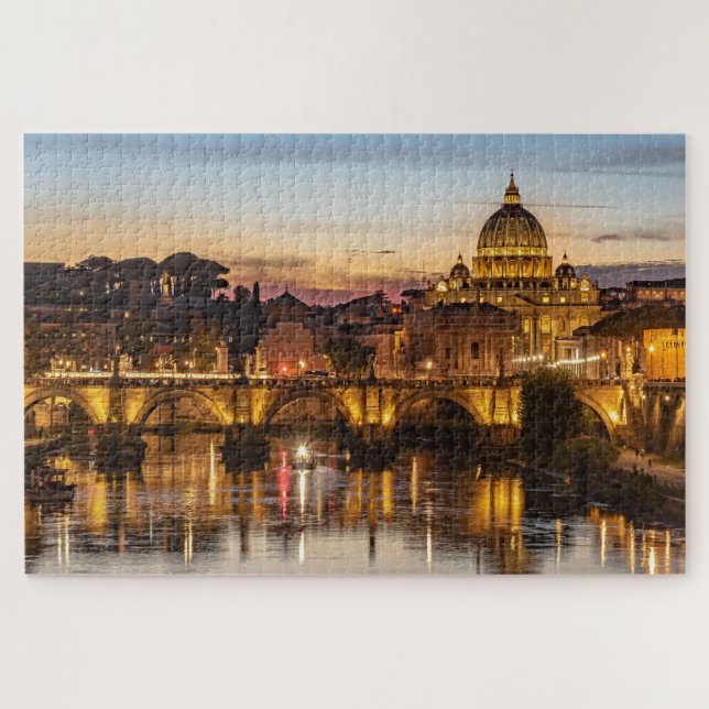 Rome-tiber river-St.Peter Jigsaw Puzzle (Horizontal)