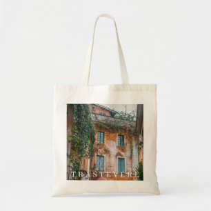 Rome Trastevere buildings view tote bag