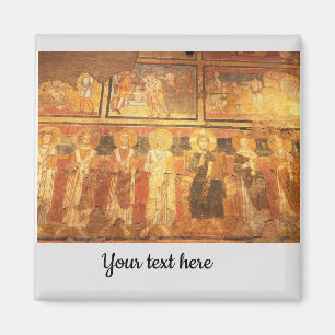 Rome travel mural art vibrant Magnet