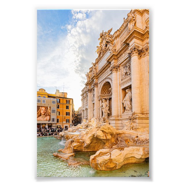 Rome Trevi Fountain Photo Print (Front)