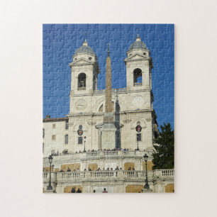 Rome Trinita' dei Monti church view puzzle