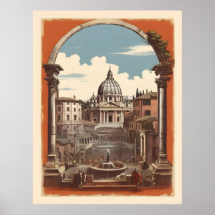 Rome vintage poster
