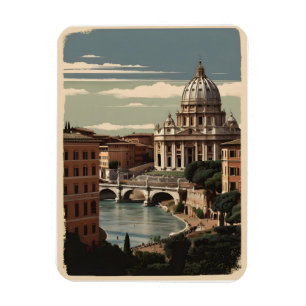 Rome vintage poster magnet