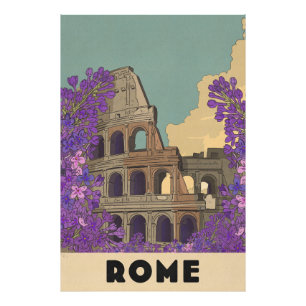 Rome Vintage Travel Poster