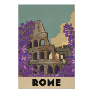 Rome Vintage Travel Poster