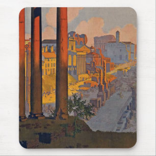 "Rome" Vintage Travel Poster Mouse Mat