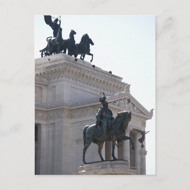 Rome. Vittorio Emanuele monument Postcard (Front)