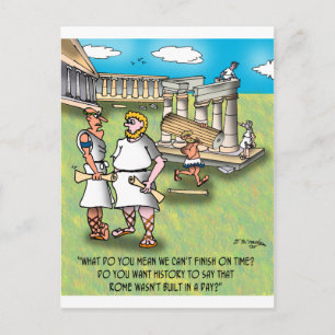 Rome Wasn't Built In A Day? Postcard