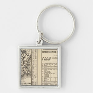Rome, Watertown and Ogdensburg Railroad 2 Key Ring