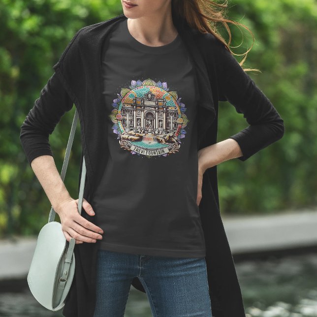 Rome Whispering Fountain Womens Basic T-Shirt (Creator Uploaded)