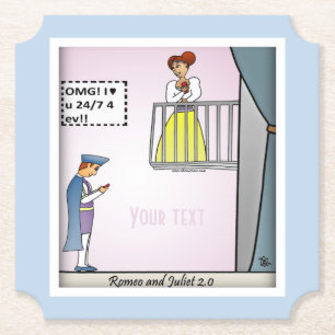 Romeo and Juliet 2.0 Paper Coaster