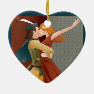 Romeo and Juliet, ballet Ceramic Tree Decoration