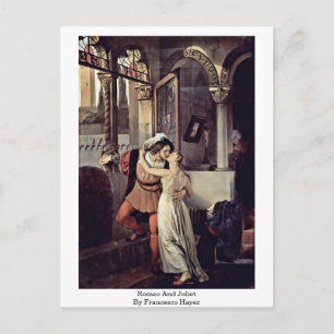 Romeo And Juliet By Francesco Hayez Postcard