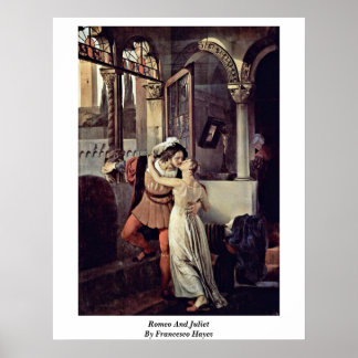 Romeo And Juliet By Francesco Hayez Poster