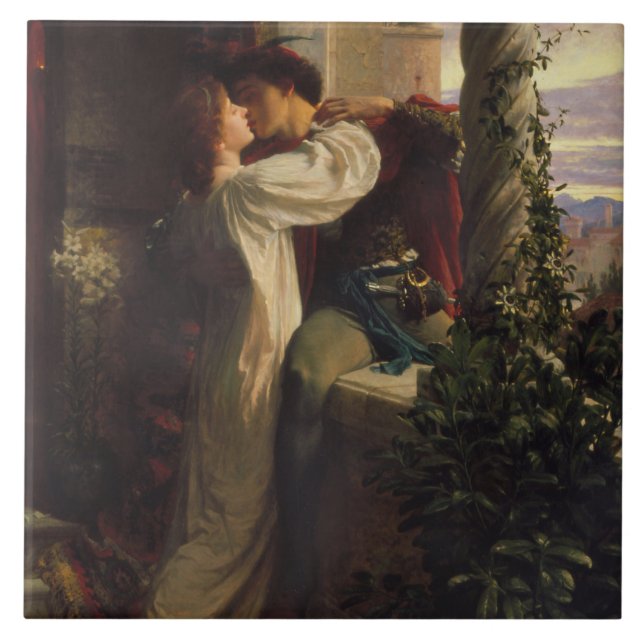 Romeo and Juliet (by Frank Dicksee) Tile (Front)