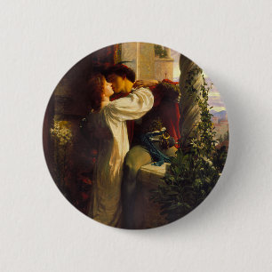 Romeo and Juliet c. 1884 by Sir Frank Dicksee 6 Cm Round Badge
