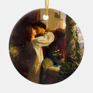 Romeo and Juliet c. 1884 by Sir Frank Dicksee Ceramic Tree Decoration