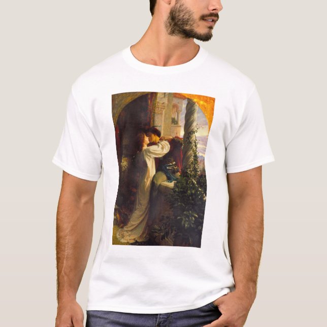 Romeo and Juliet c. 1884 by Sir Frank Dicksee T-Shirt (Front)