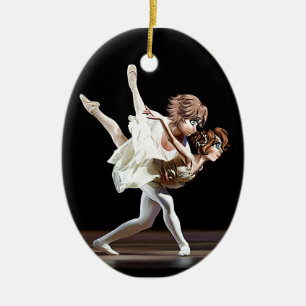 Romeo and Juliet Ceramic Tree Decoration