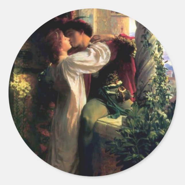 Romeo and Juliet Classic Round Sticker (Front)