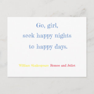 Romeo and Juliet Postcard