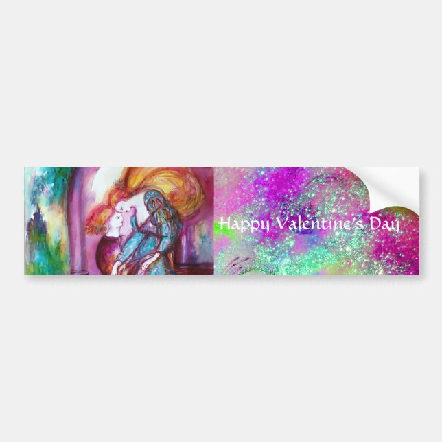 ROMEO AND JULIET Romantic Valentines's Day Bumper Sticker (Front)
