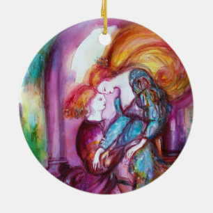ROMEO AND JULIET Romantic Valentines's Day Ceramic Tree Decoration