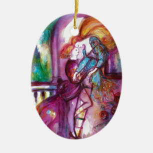 ROMEO AND JULIET Romantic Valentines's Day Ceramic Tree Decoration