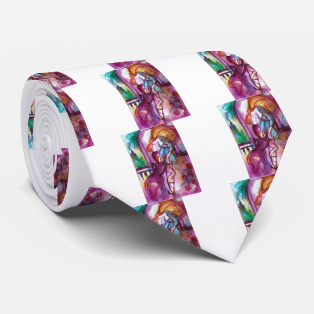ROMEO AND JULIET Romantic Valentines's Day Tie (Rolled)