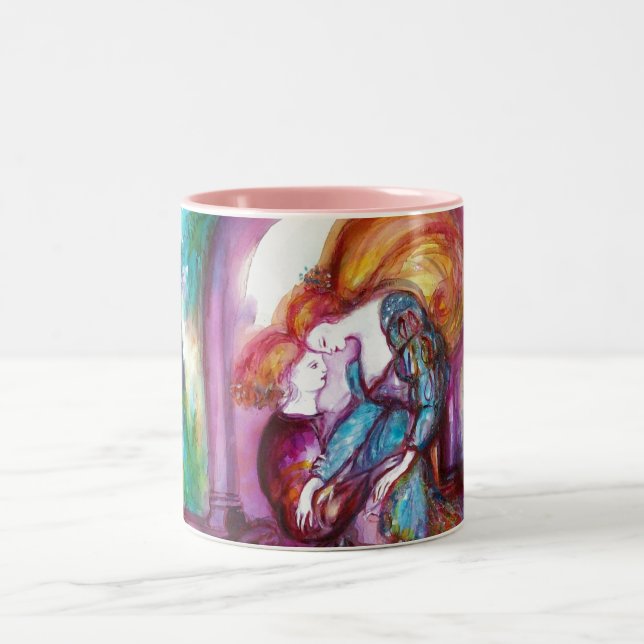 ROMEO AND JULIET Romantic Valentines's Day Two-Tone Coffee Mug (Center)