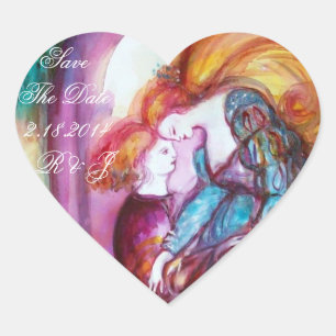 ROMEO AND JULIET / Save the Date Heart Heart Sticker