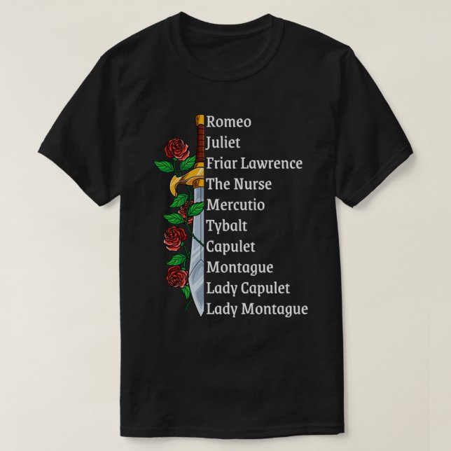 Romeo and Juliet, William Shakespeare Gift Pullove T-Shirt (Design Front)