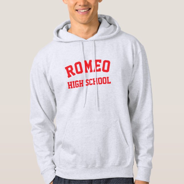 Romeo High School Printed Hoodie (Front)