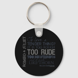 Romeo & Juliet Love Quote Key Ring