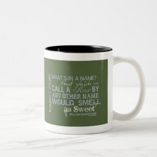 Romeo & Juliet Name Quote Two-Tone Coffee Mug