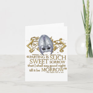 Romeo & Juliet Quote (Gold Version) Card