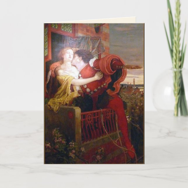 Romeo & Juliet Romantic Valentine Card (Front)